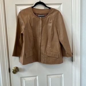 Classiques Entier tan leather jacket Large